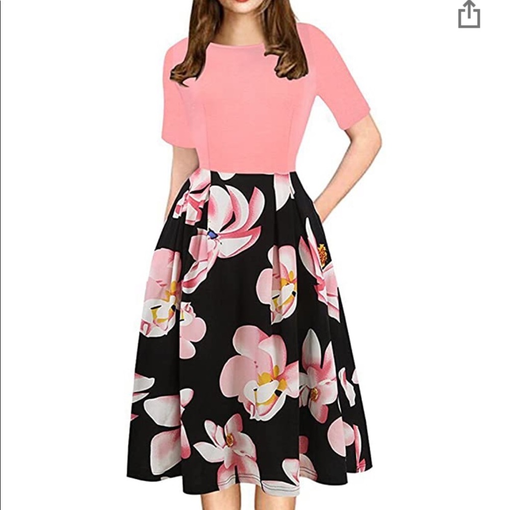 Pink Swing Dress